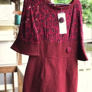 Tatyana Lace top wiggle dress XL BNWT